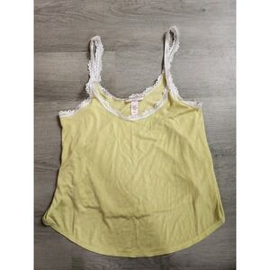 Vintage Victoria's Secret Cami Tank With Lace Trim Size Med